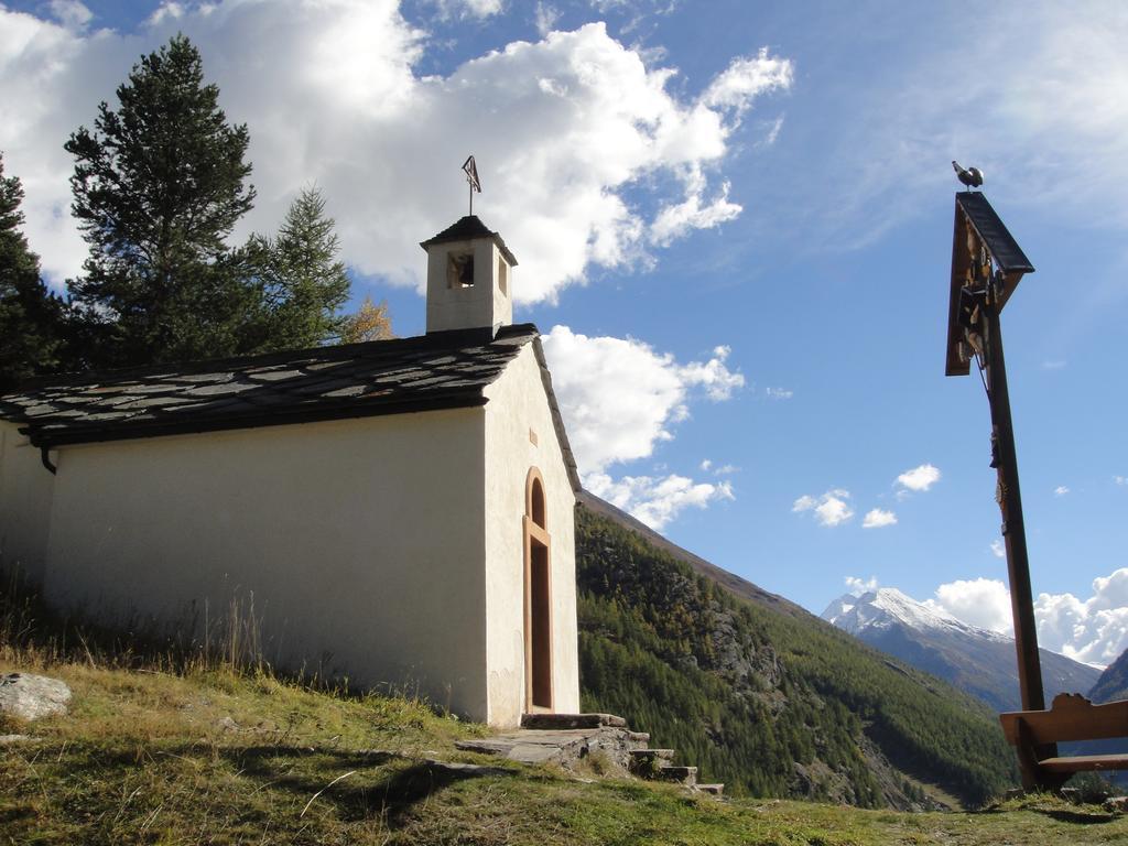 Ferienwohnung Haus Alpenstern Saas-Grund Exterior foto